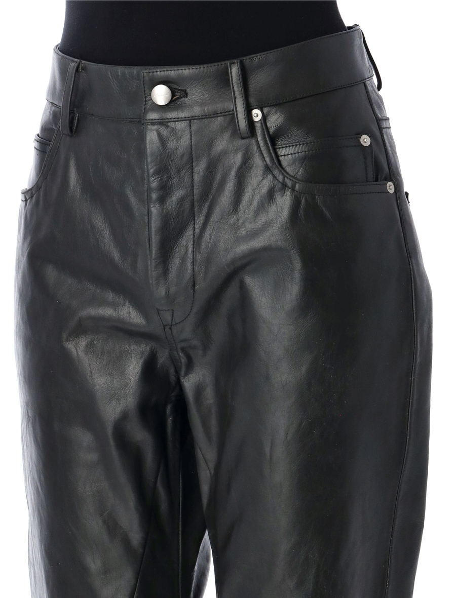 Detroit cut leather pant - Spazio Pritelli