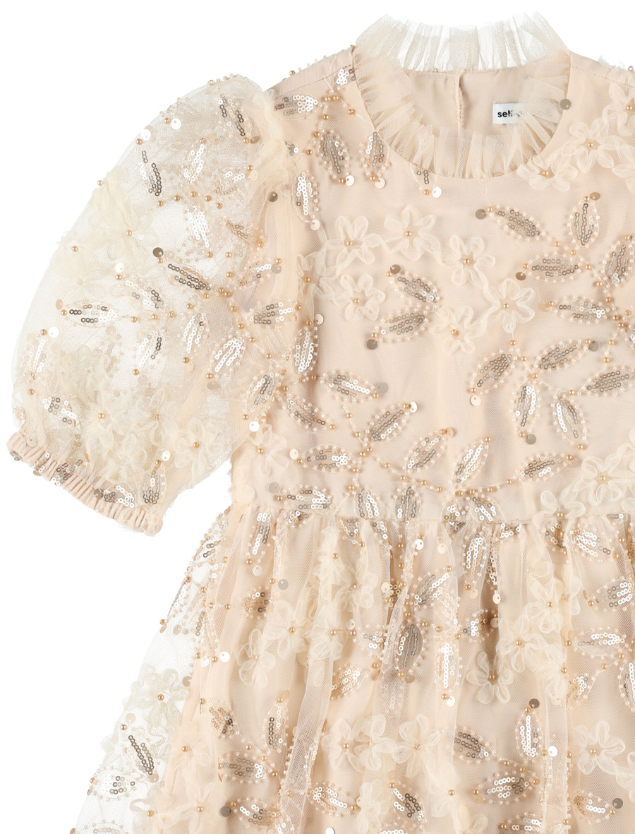 Kid - Sequin tulle dress - Spazio Pritelli