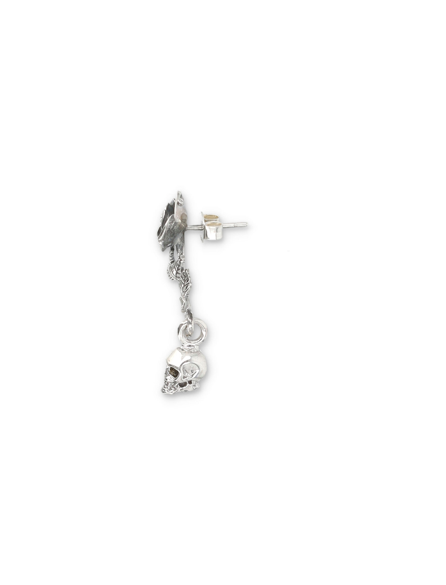 Rose and Skull earring - Spazio Pritelli