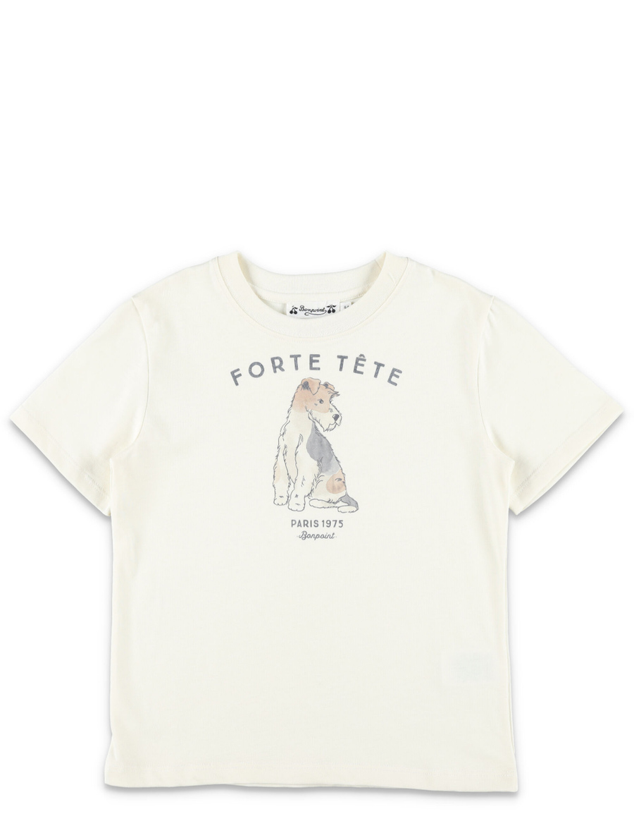 Kid - Thibald t-shirt with dog print - Spazio Pritelli