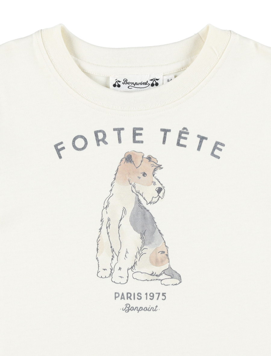 Kid - Thibald t-shirt with dog print - Spazio Pritelli