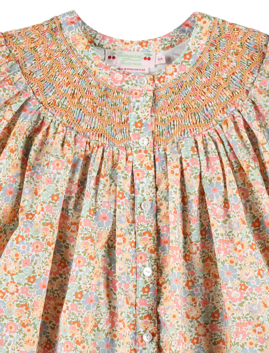 Kid - Elouane smocked blouse - Spazio Pritelli