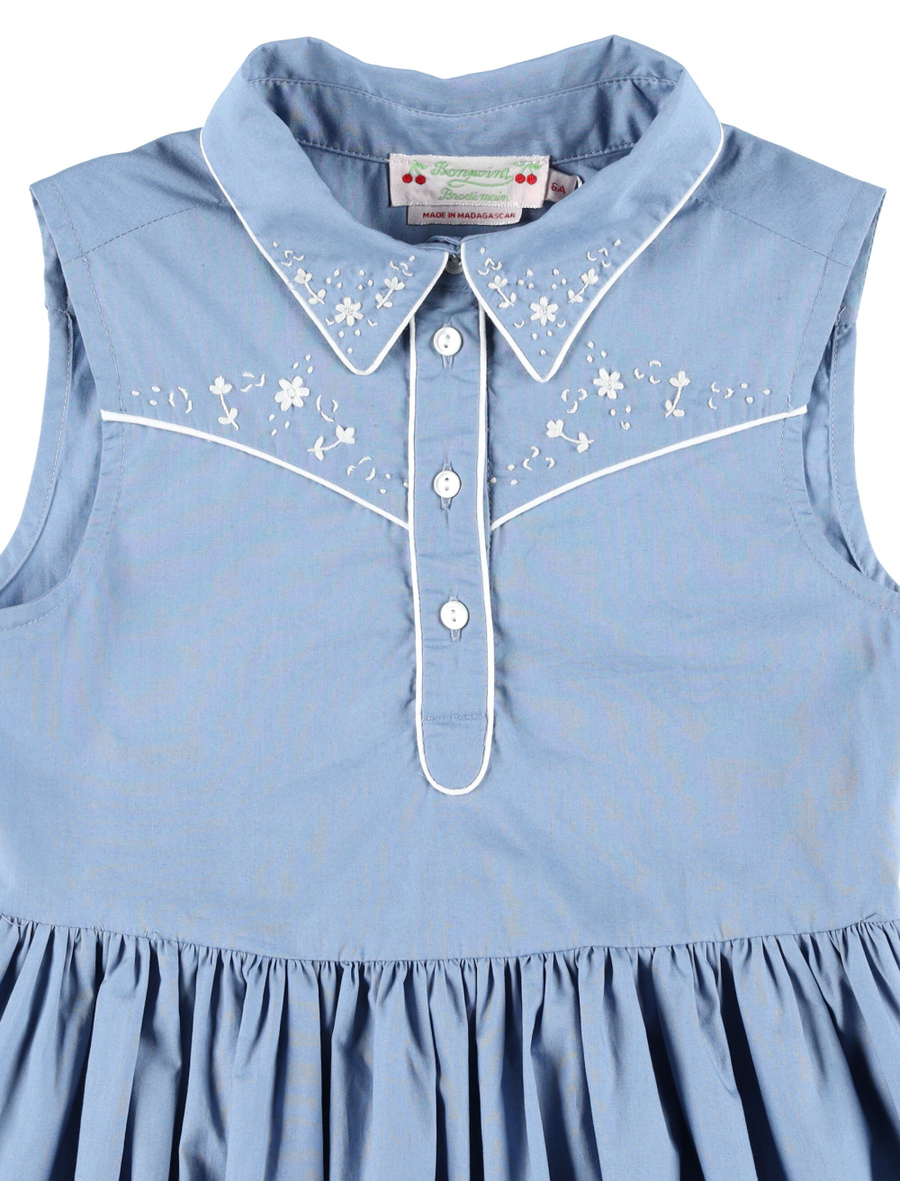 Kid - Ermance embroidered dress - Spazio Pritelli