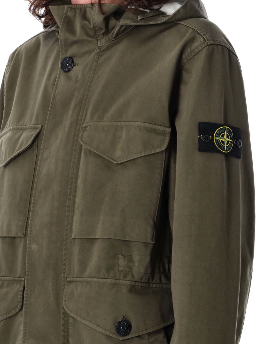 Raso Gommato hooded jacket - Spazio Pritelli