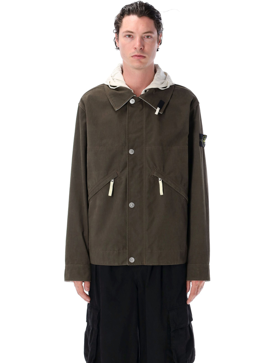Hooded short parka - Spazio Pritelli