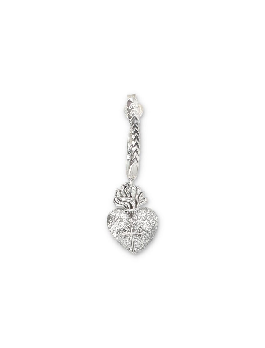 Sacred heart earring - Spazio Pritelli