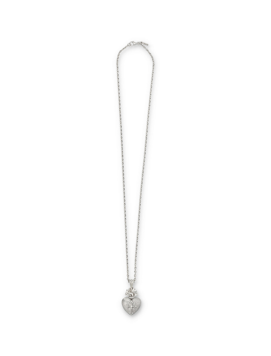 Large Sacred heart necklace - Spazio Pritelli