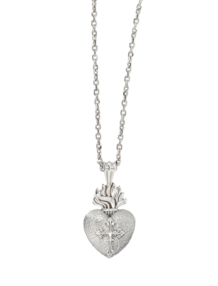 Large Sacred heart necklace - Spazio Pritelli