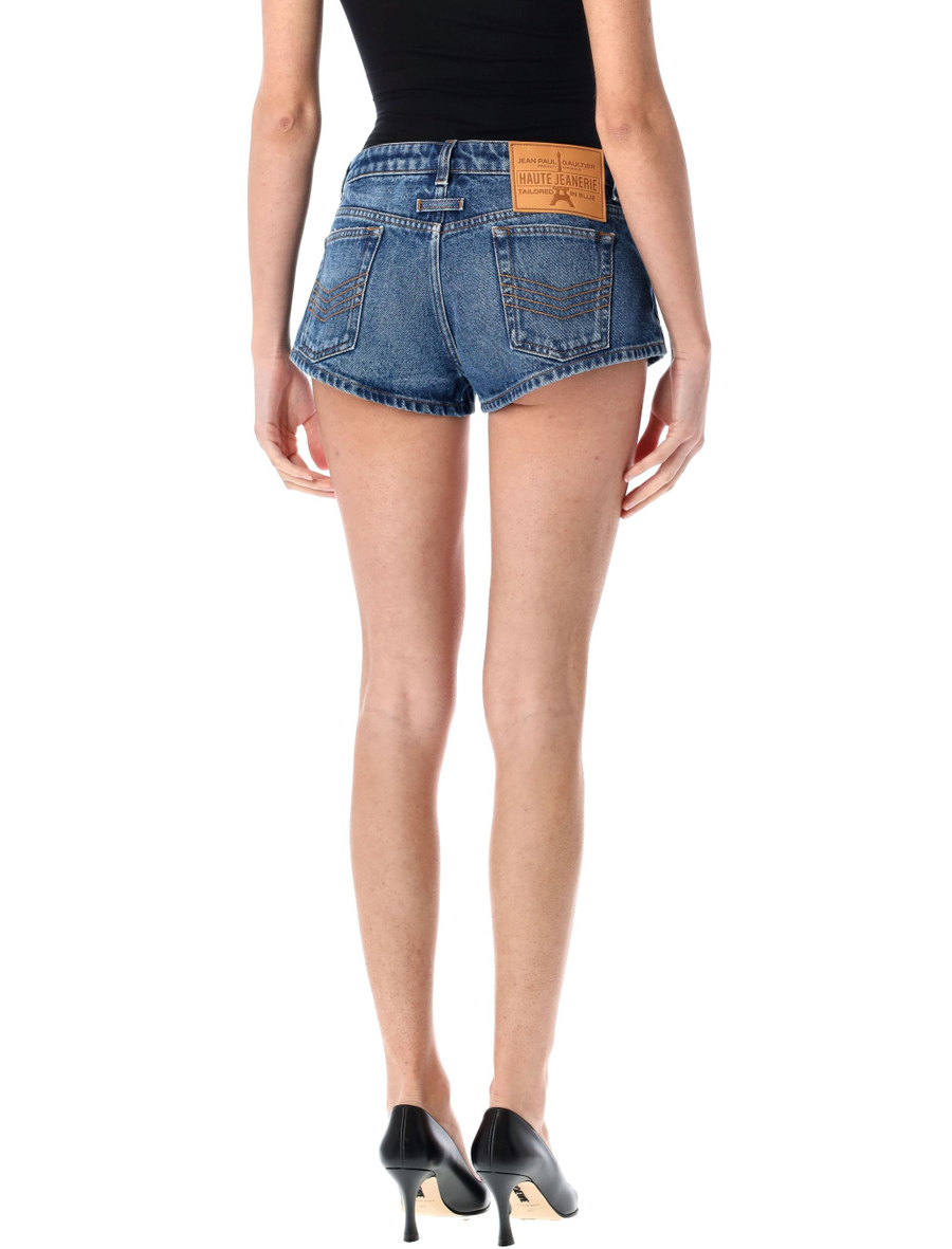 Buttoned denim shorts - Spazio Pritelli