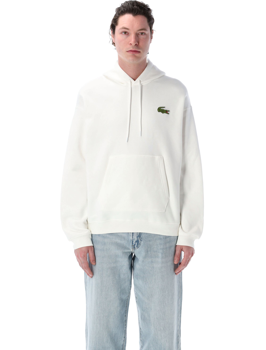 Loose fit Badge Accent hoodie - Spazio Pritelli