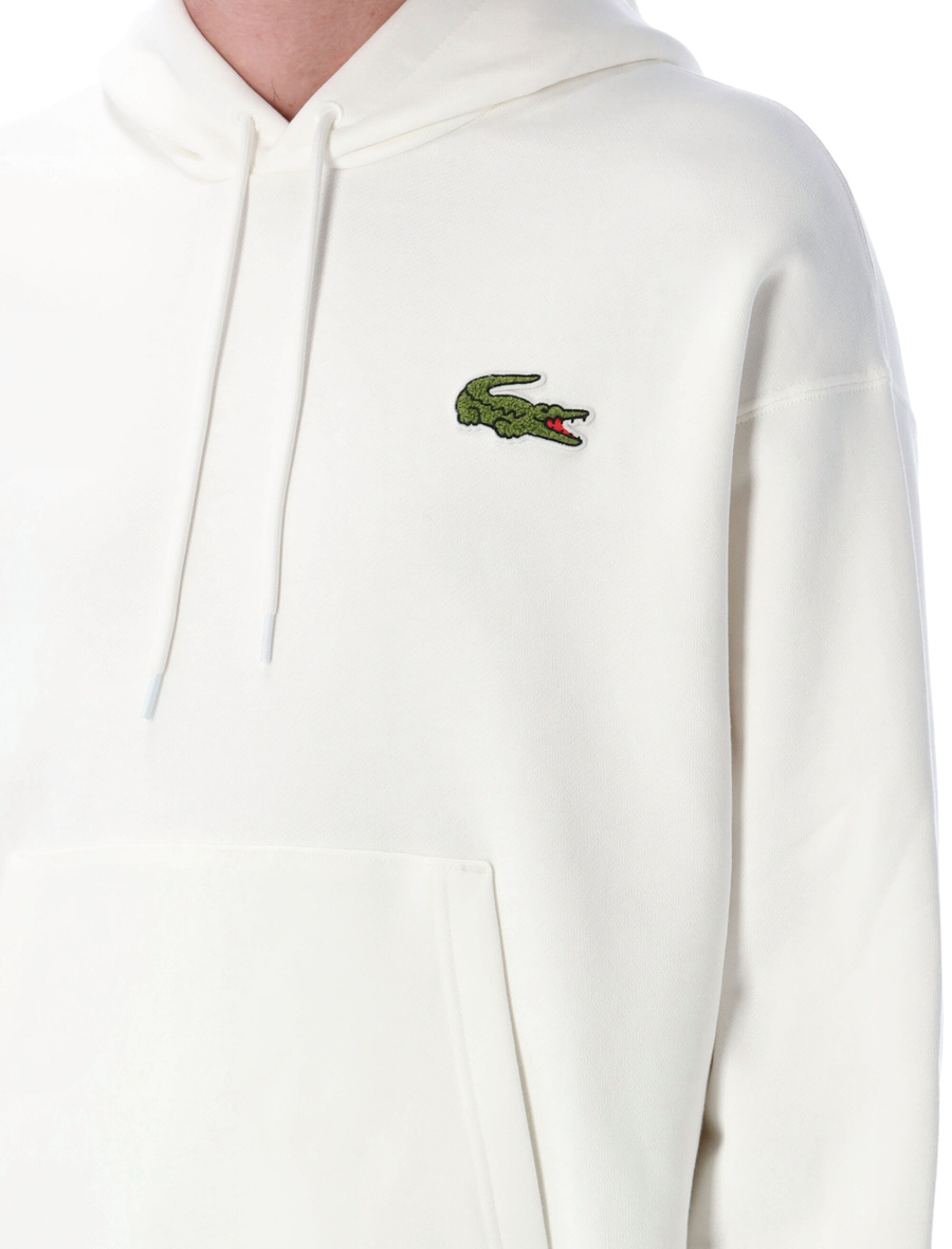 Loose fit Badge Accent hoodie - Spazio Pritelli