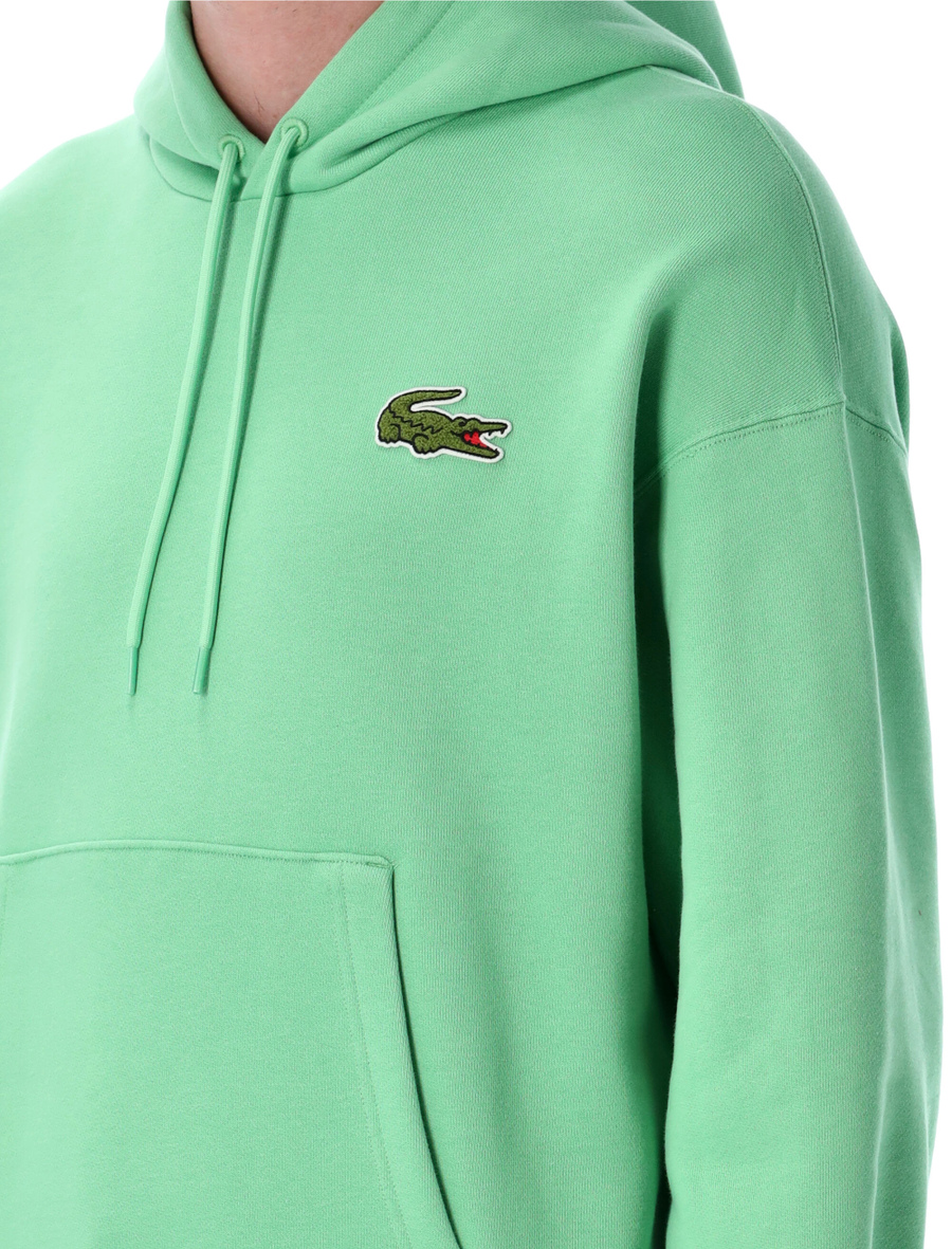 Loose fit Badge Accent hoodie - Spazio Pritelli