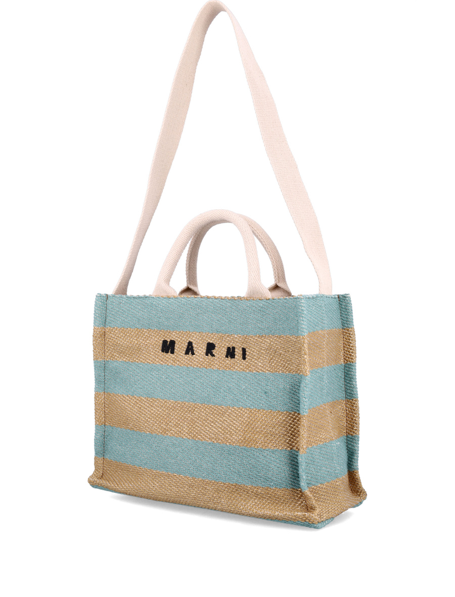 Raffia-effect small tote bag - Spazio Pritelli