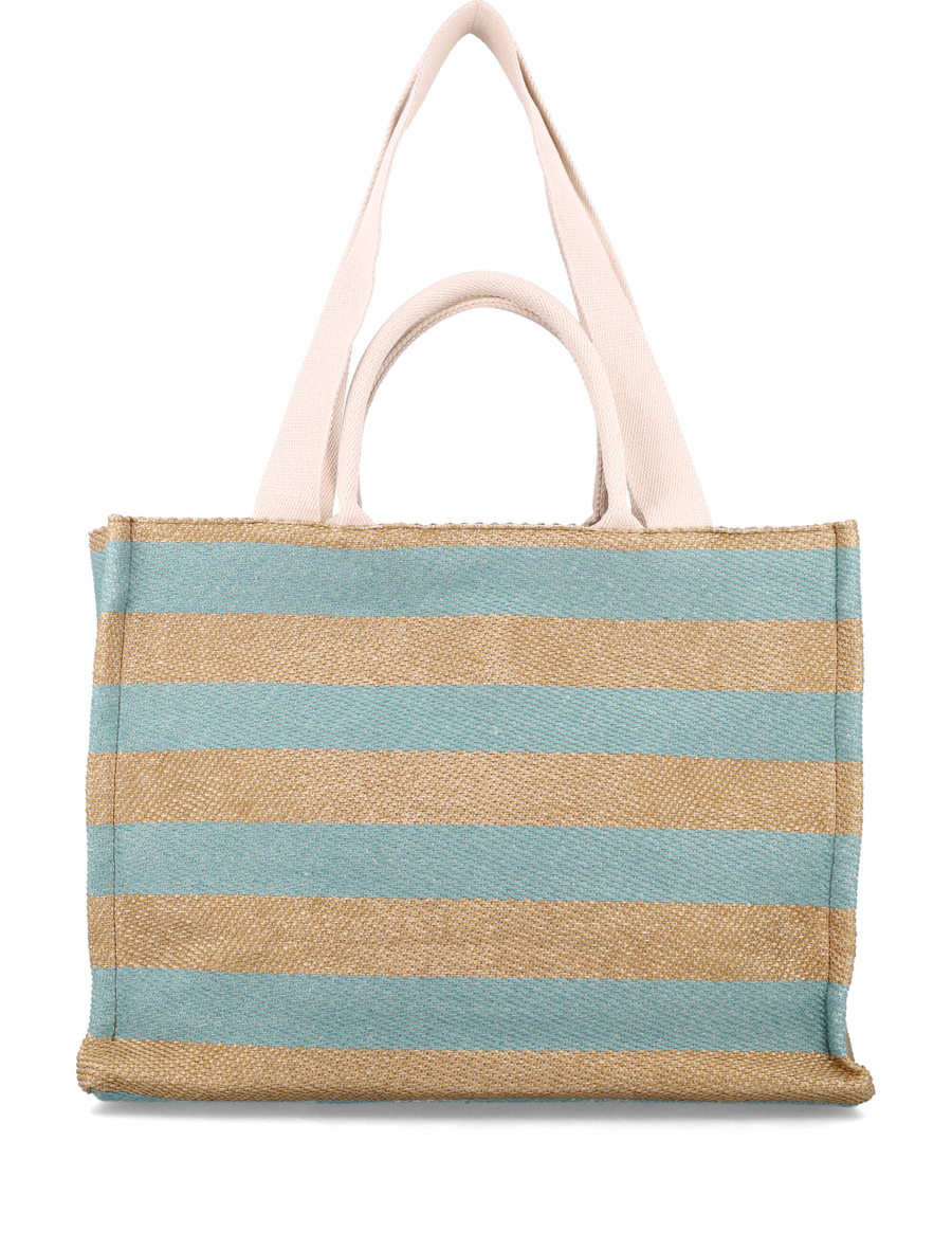 Raffia-effect medium tote bag - Spazio Pritelli