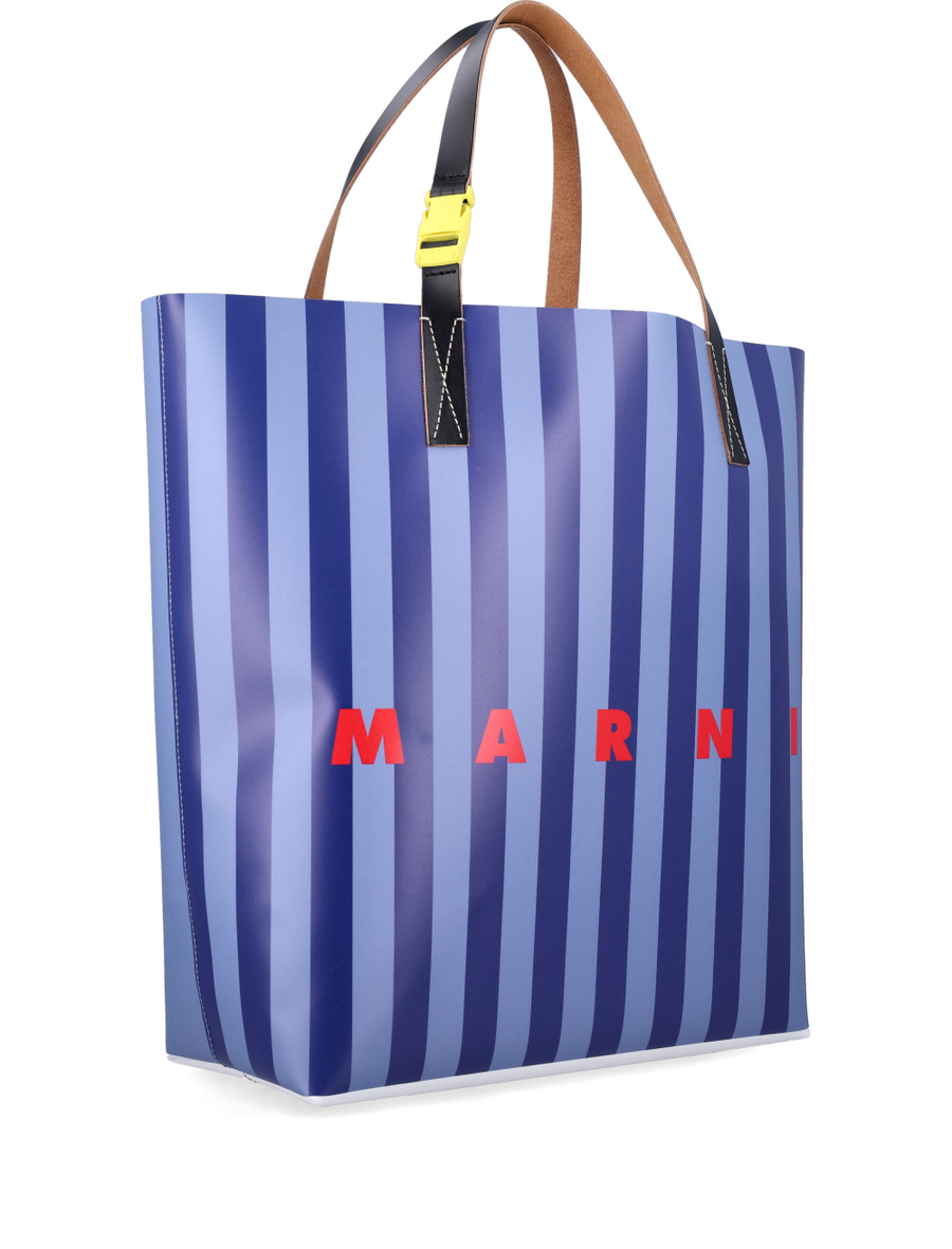 Striped Tribeca shopping bag - Spazio Pritelli