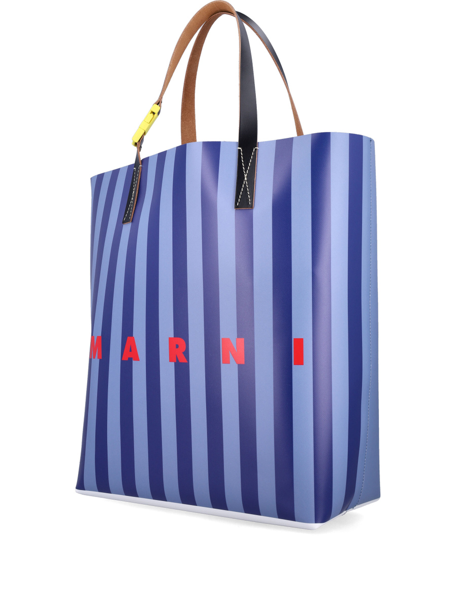 Striped Tribeca shopping bag - Spazio Pritelli