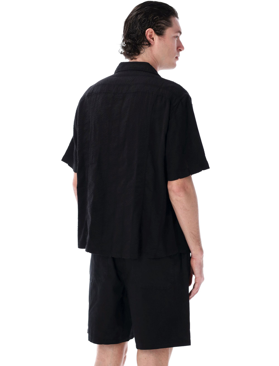 Striped seersucker shirt - Spazio Pritelli