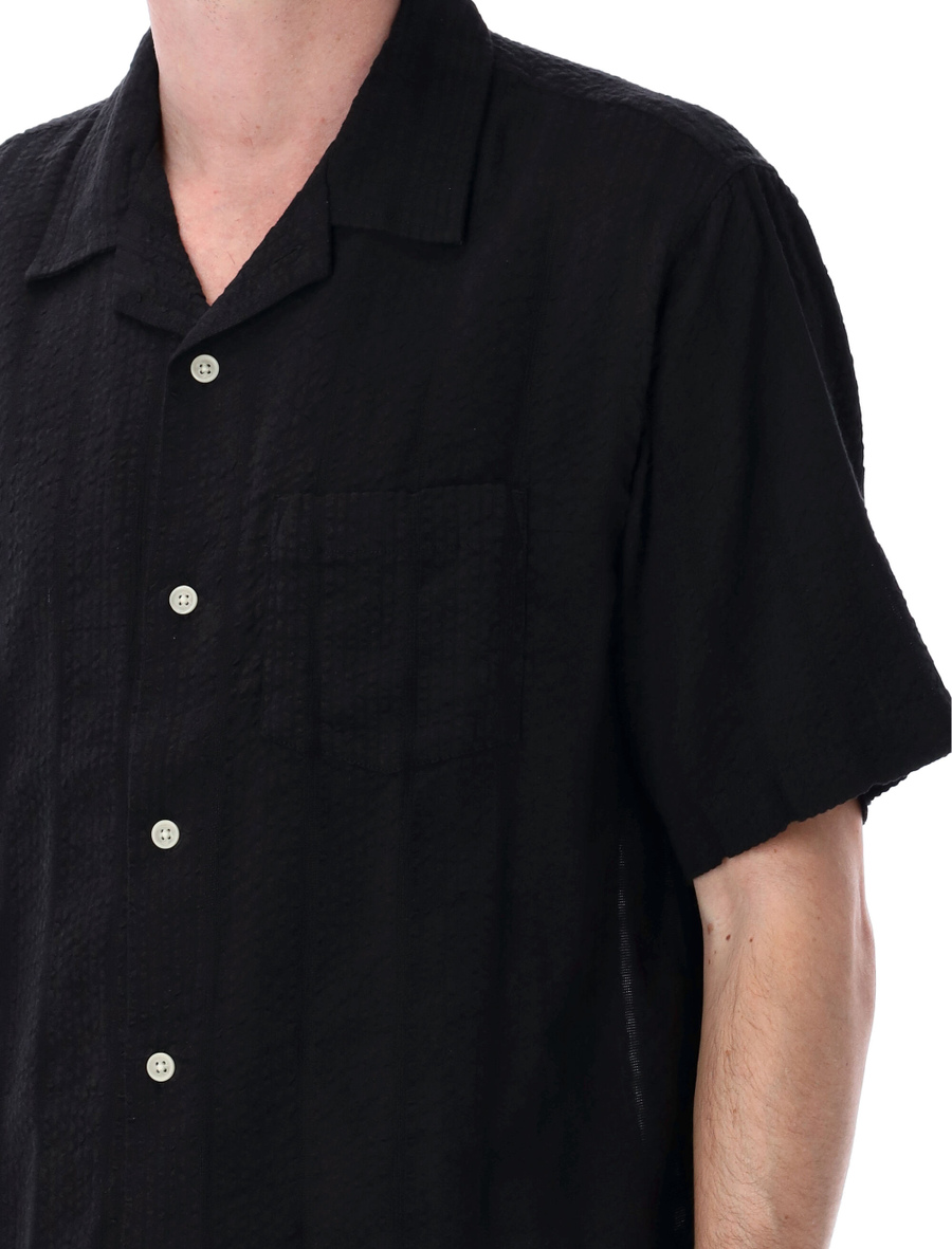 Striped seersucker shirt - Spazio Pritelli