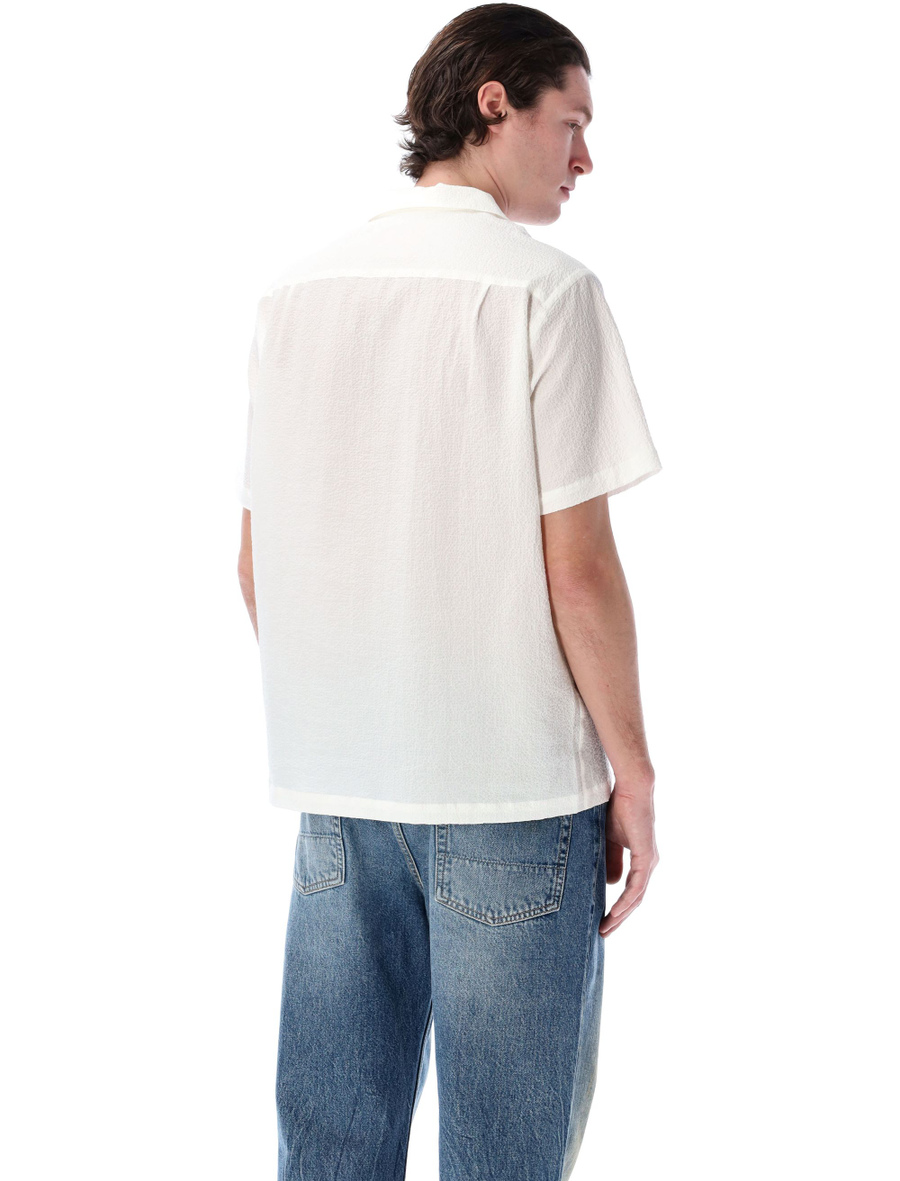 Seersucker bowling shirt - Spazio Pritelli