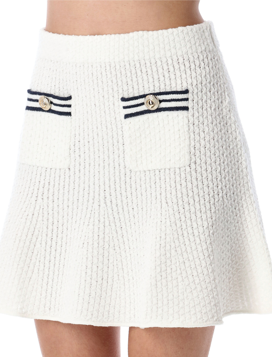 Knit mariner mini skirt - Spazio Pritelli