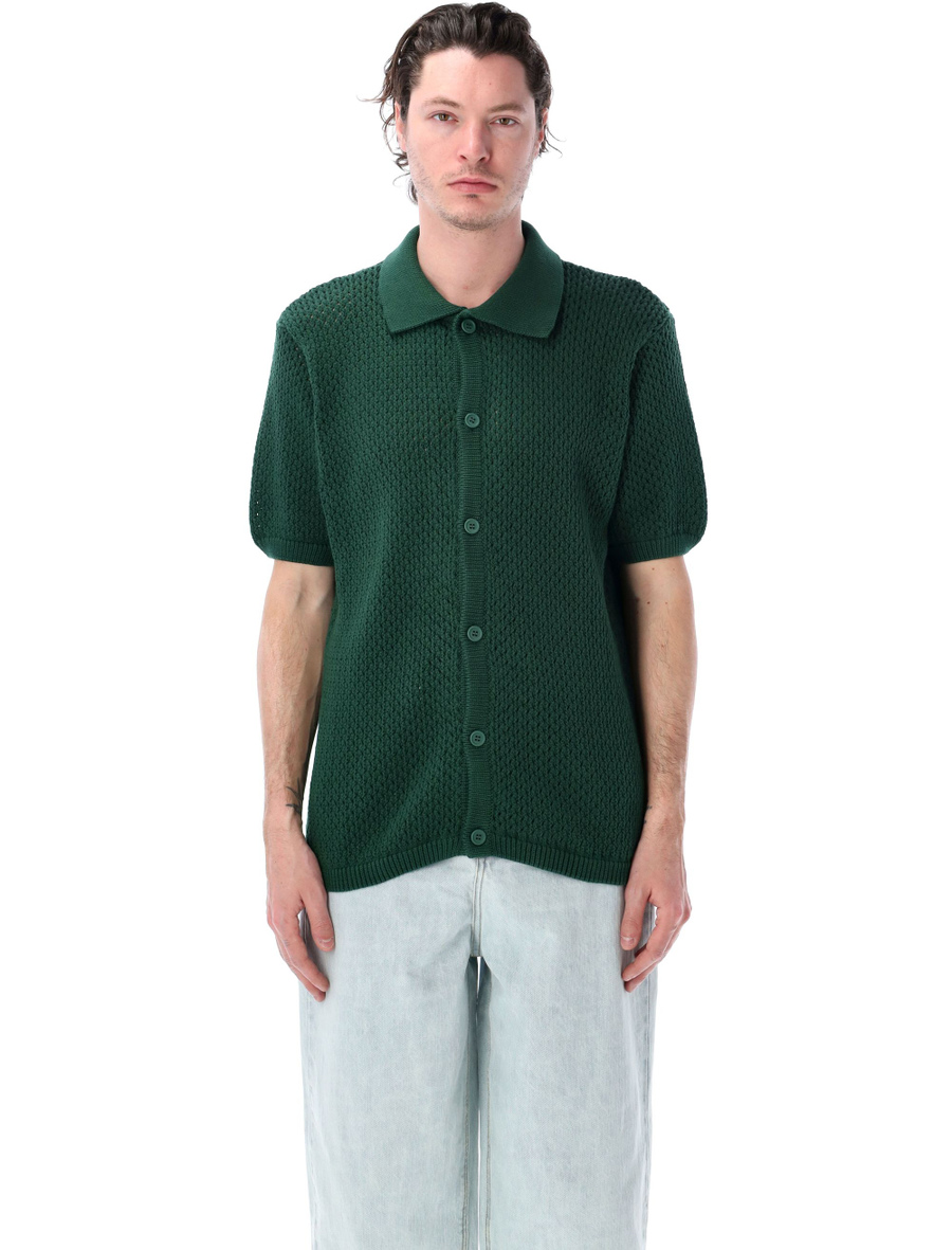Crochet knit button shirt - Spazio Pritelli