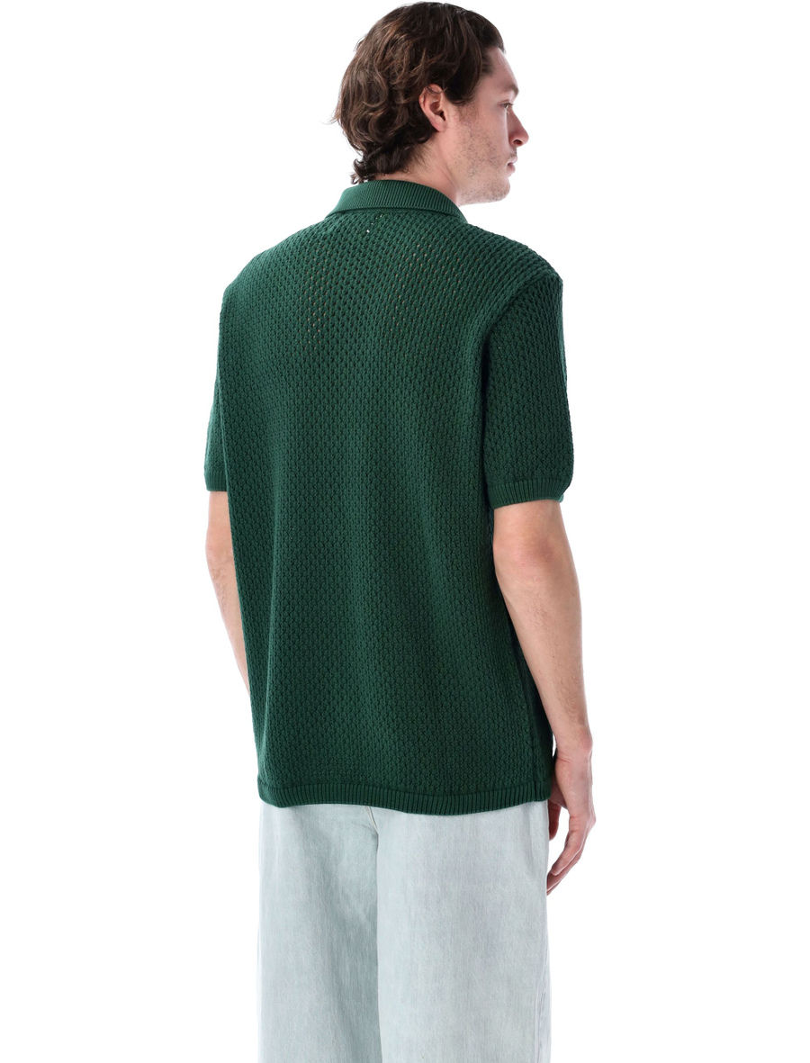 Crochet knit button shirt - Spazio Pritelli