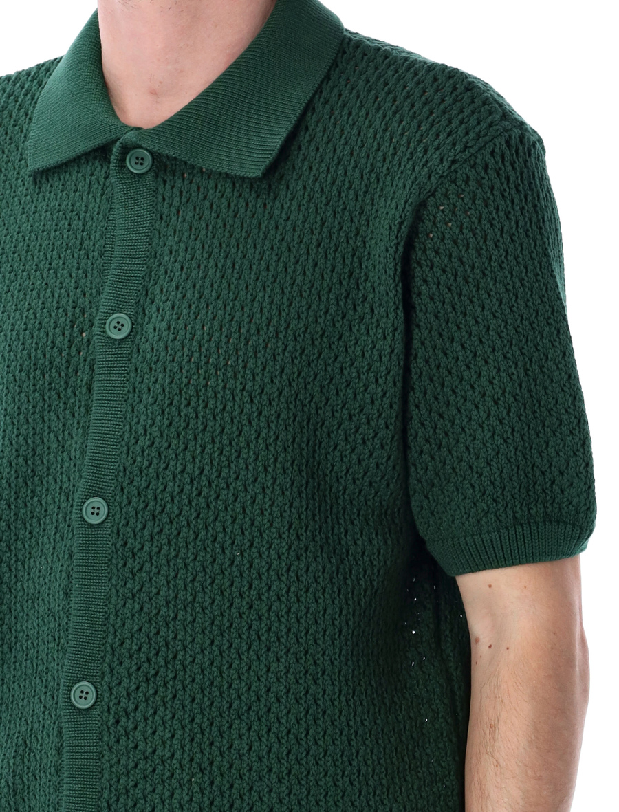 Crochet knit button shirt - Spazio Pritelli