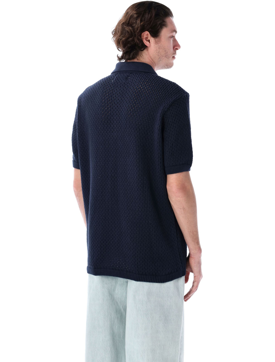Crochet knit button shirt - Spazio Pritelli