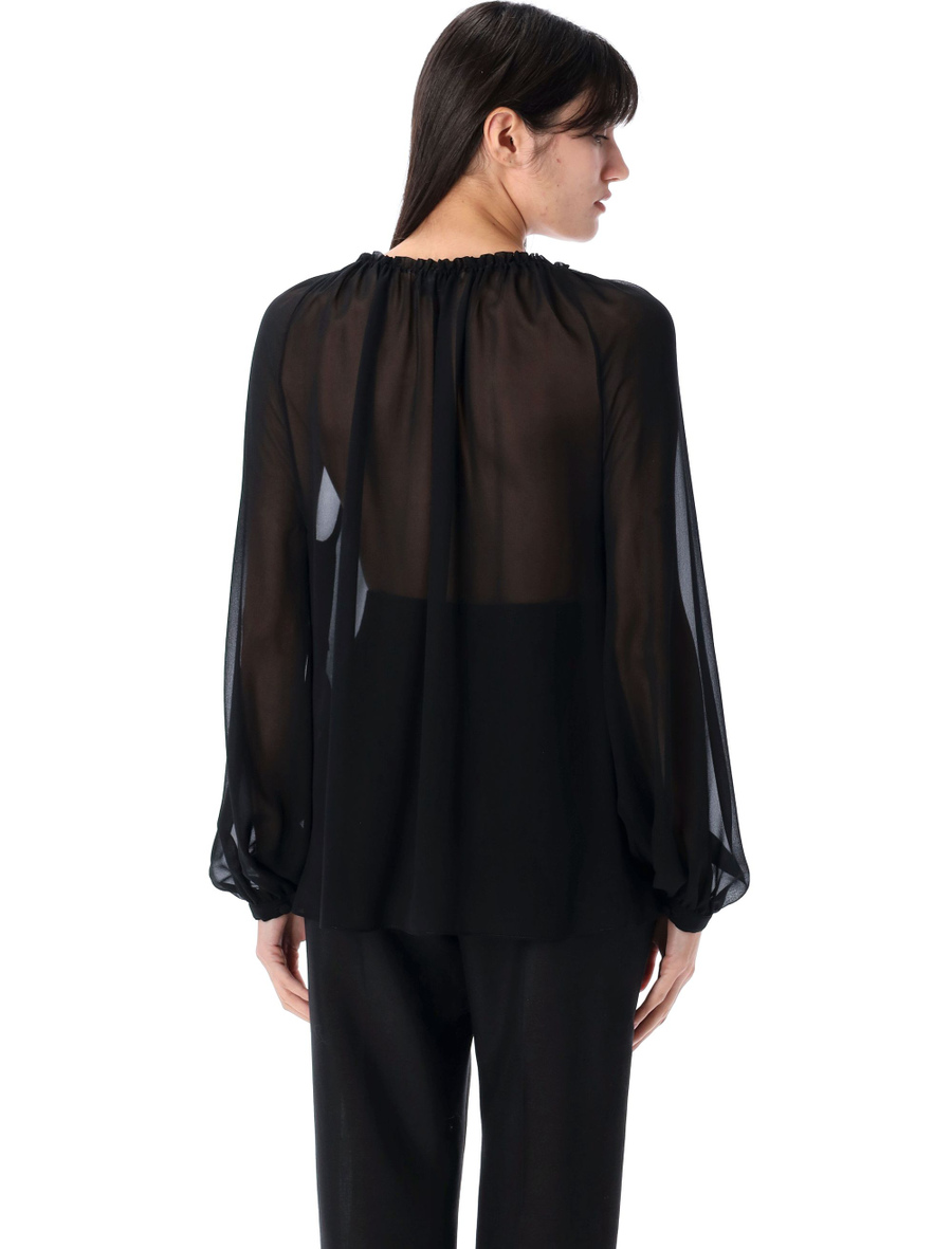 Silk blouse with drawstring - Spazio Pritelli