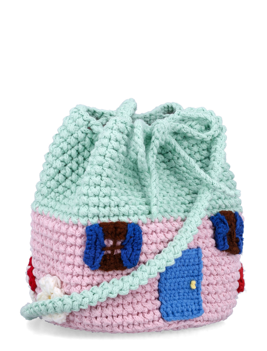 Kid - Toadstool house crocheted crossbody - Spazio Pritelli