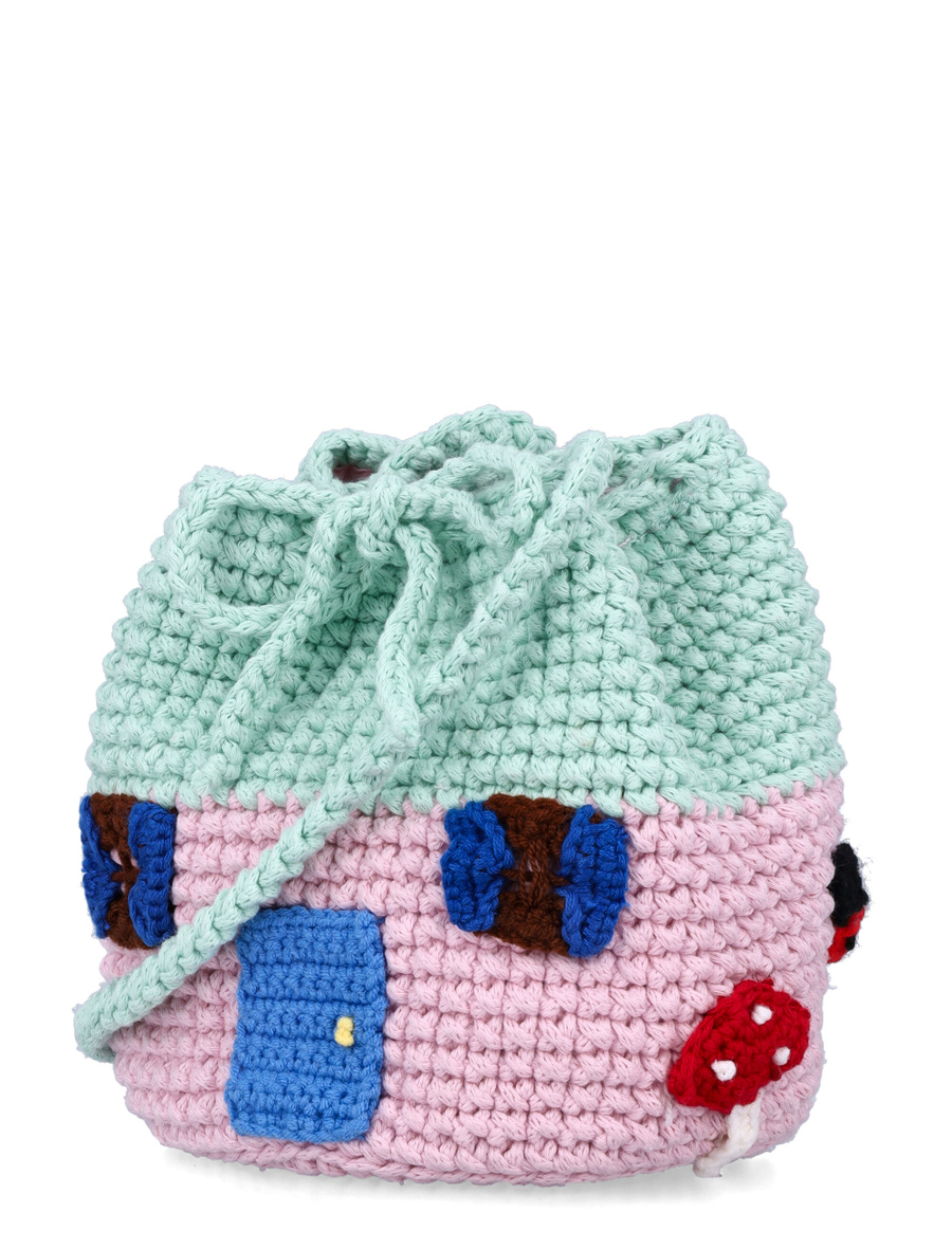 Kid - Toadstool house crocheted crossbody - Spazio Pritelli