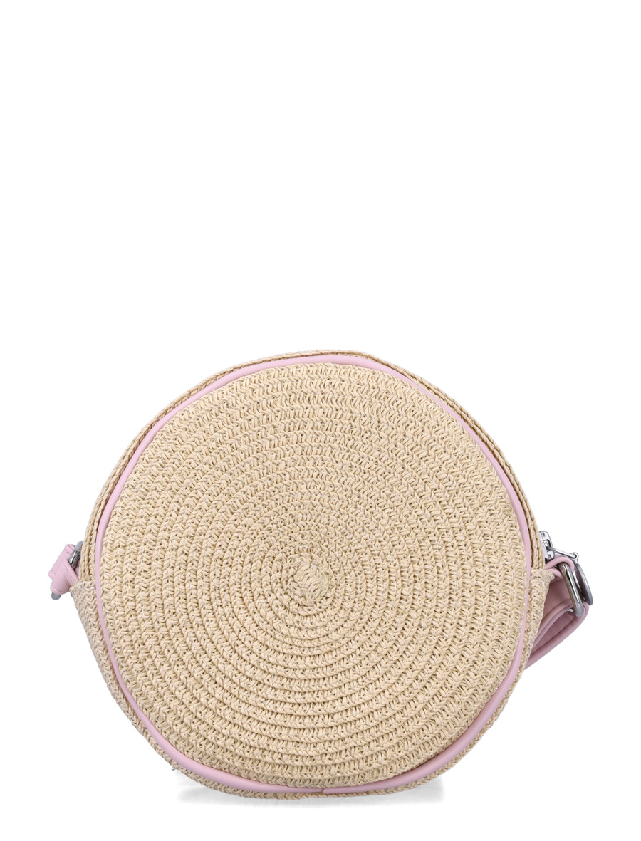 Kid - Round straw shoulder bag - Spazio Pritelli