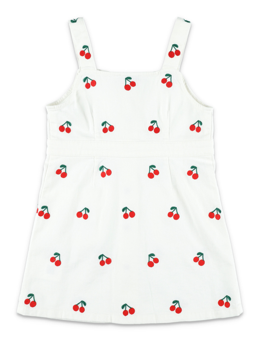 Kid - Cherry embroidered sleeveless dress - Spazio Pritelli