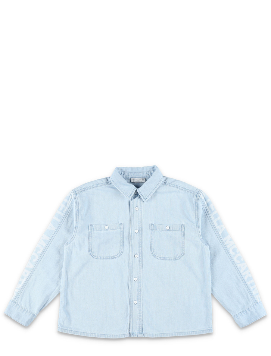 Kid - Branded denim shirt - Spazio Pritelli