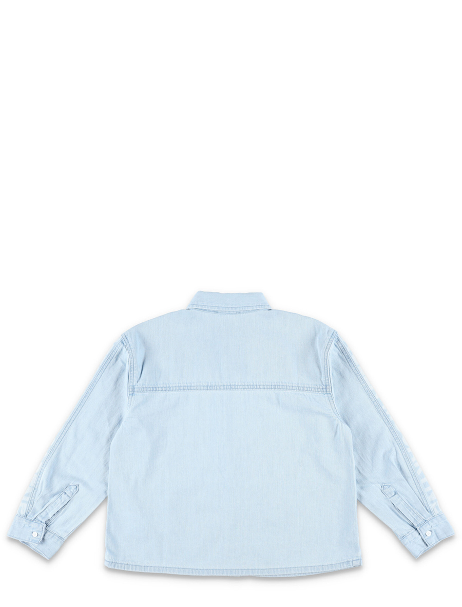 Kid - Branded denim shirt - Spazio Pritelli