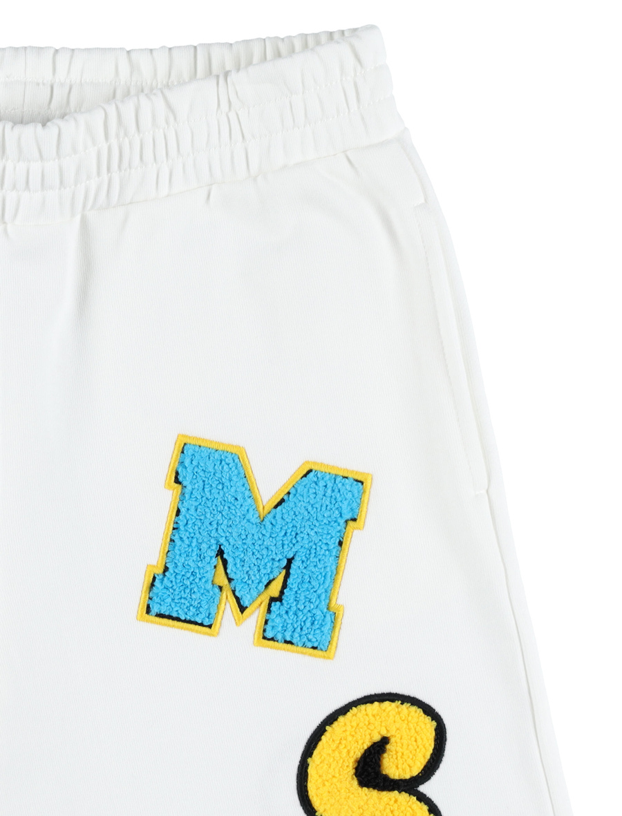Kid - Brand initials patch sweatshorts - Spazio Pritelli