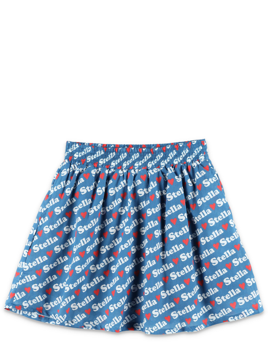 Kid - Lettering logo print skirt - Spazio Pritelli