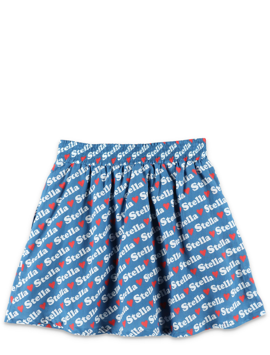 Kid - Lettering logo print skirt - Spazio Pritelli
