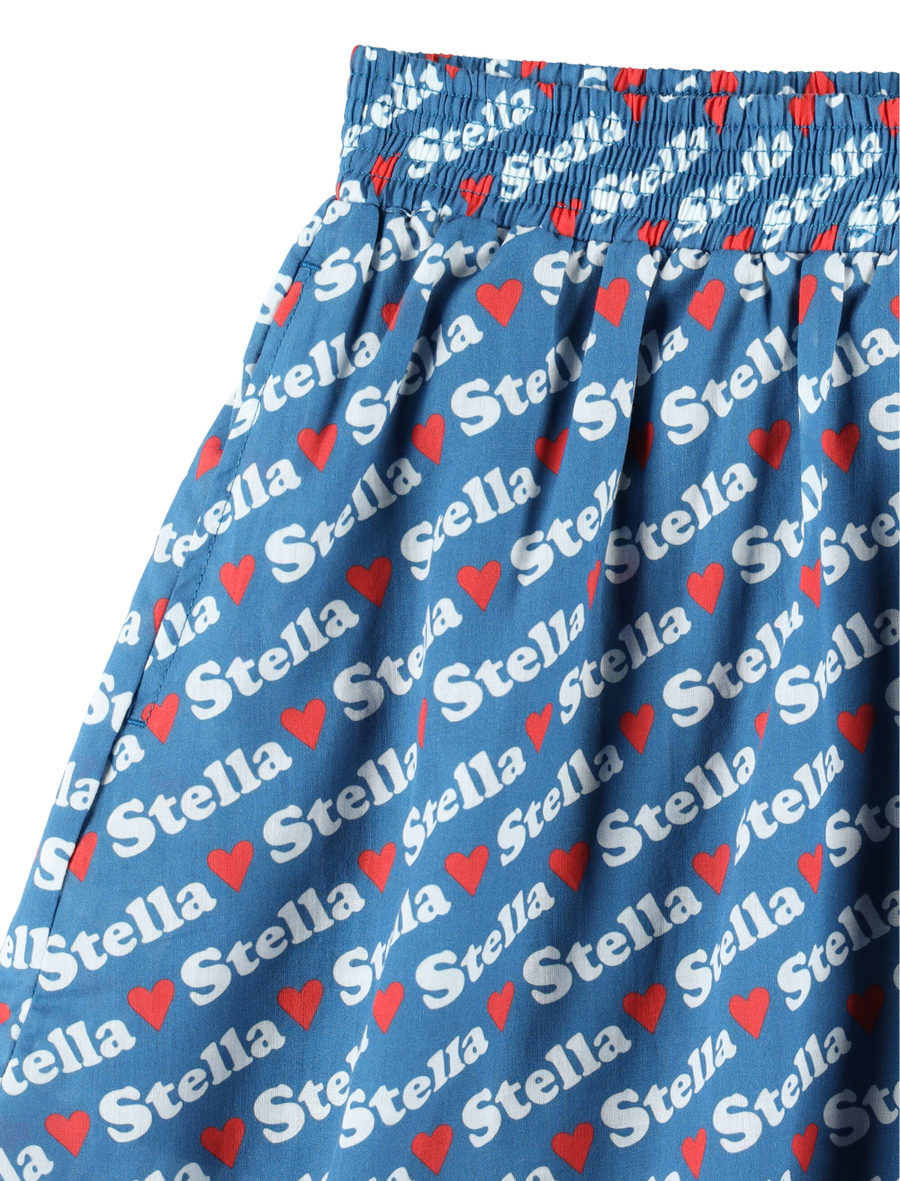Kid - Lettering logo print skirt - Spazio Pritelli