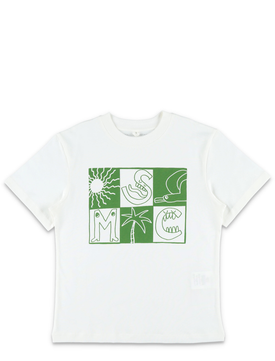 Kid - Brand lettering check t-shirt - Spazio Pritelli