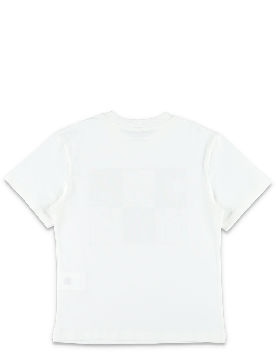 Kid - Brand lettering check t-shirt - Spazio Pritelli