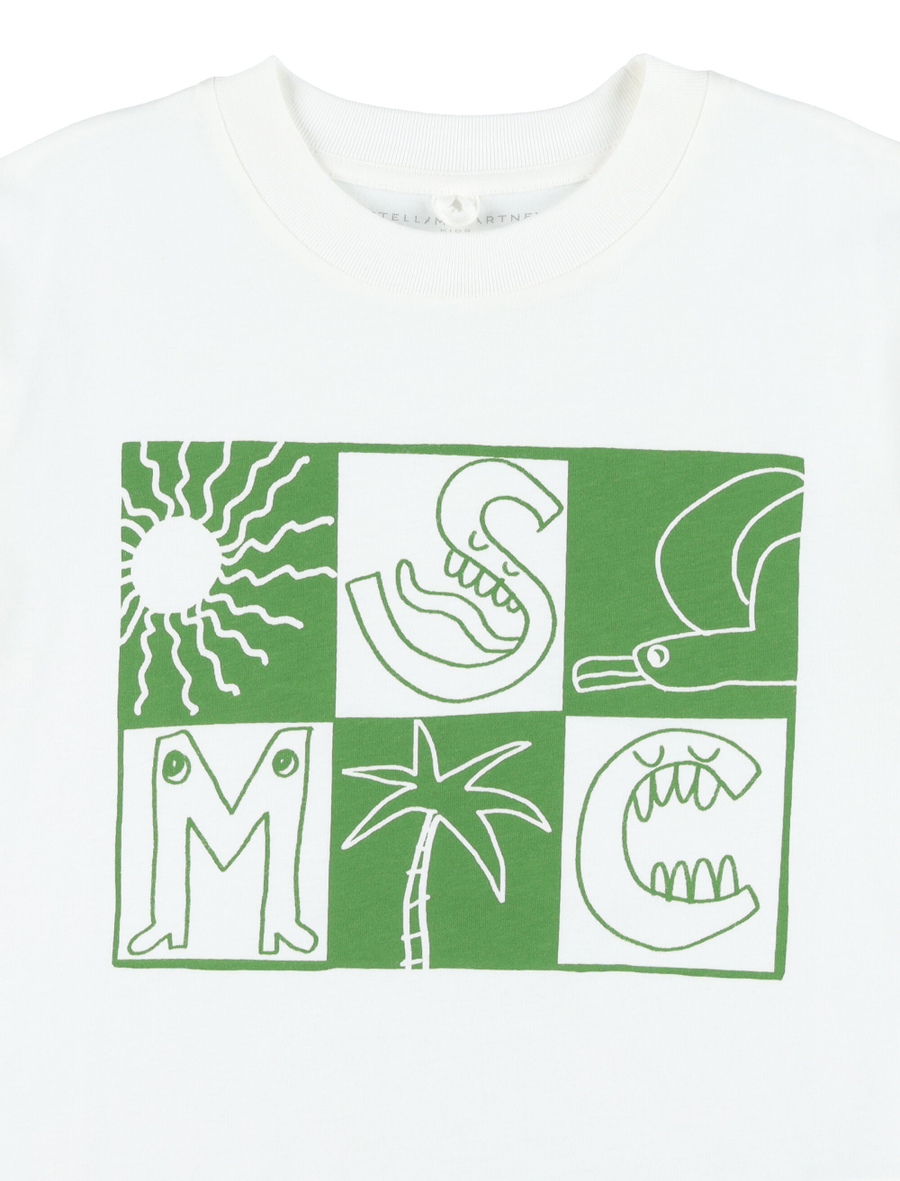 Kid - Brand lettering check t-shirt - Spazio Pritelli