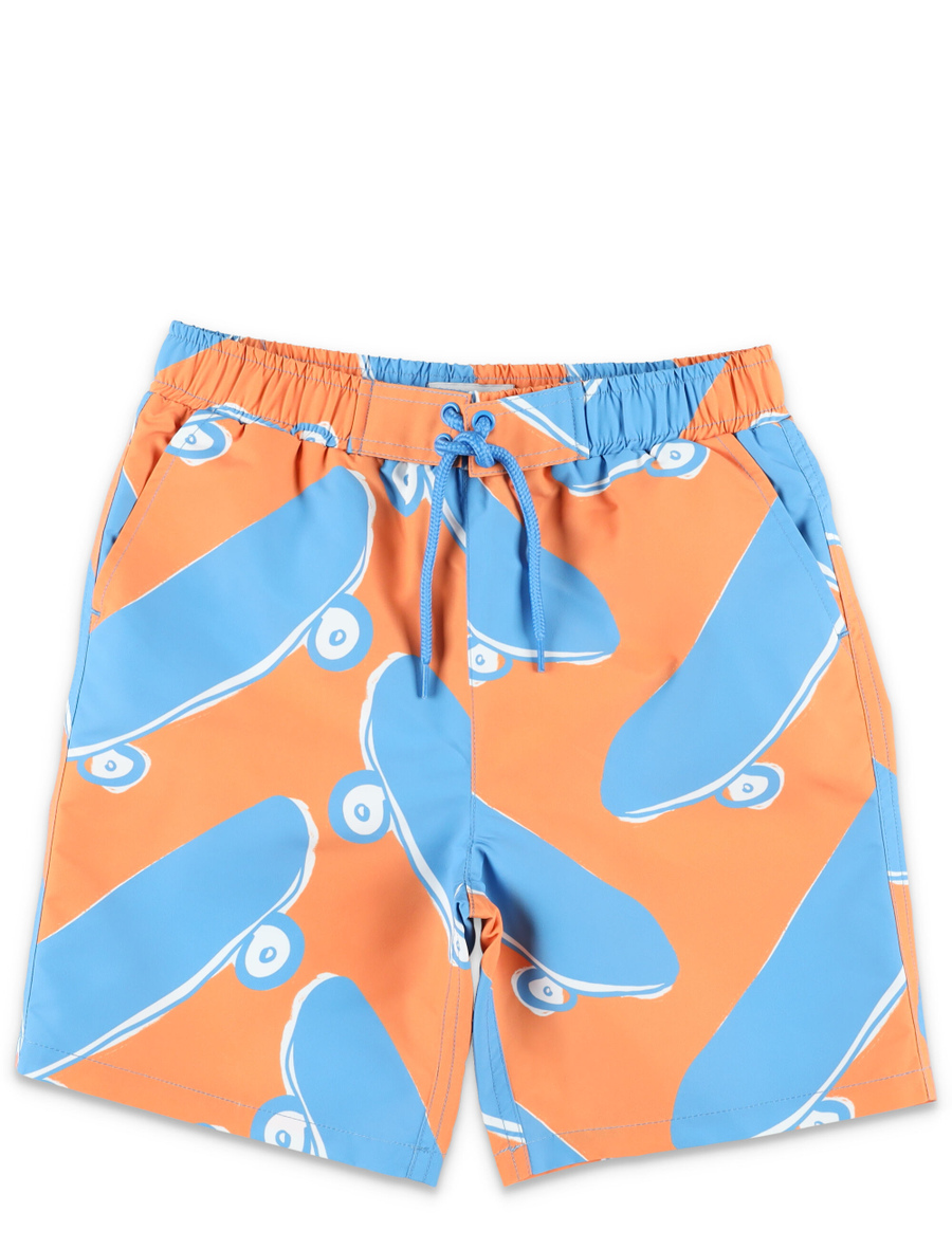 Kid - Skateboard print swim shorts - Spazio Pritelli