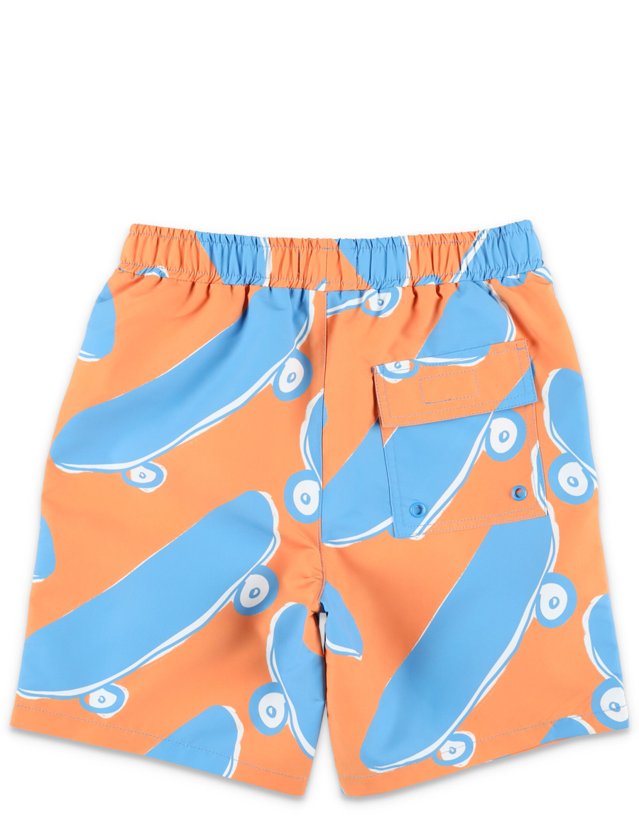 Kid - Skateboard print swim shorts - Spazio Pritelli