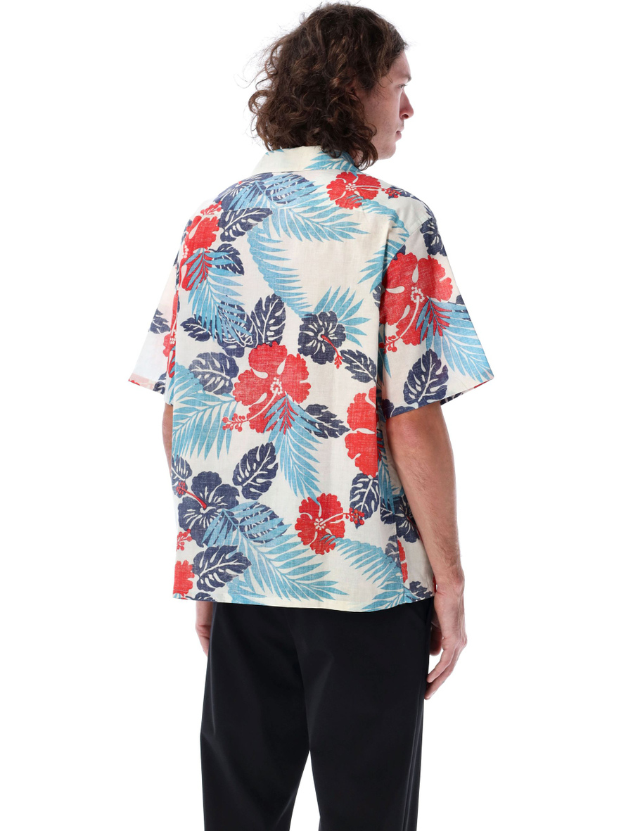Short-sleeved printed cotton shirt - Spazio Pritelli