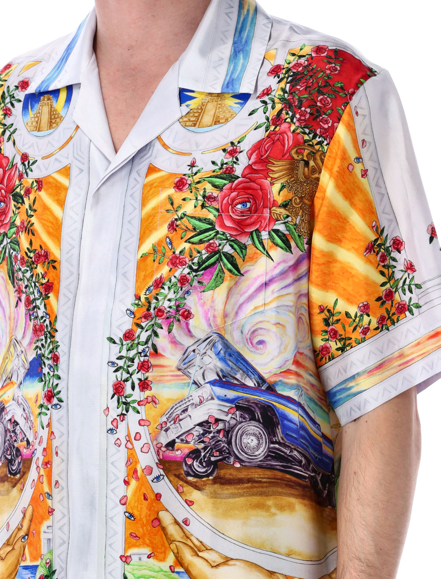La Tornade De Rose silk shirt - Spazio Pritelli