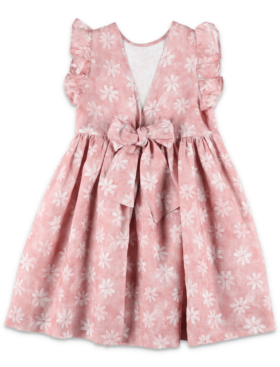 Kid - Floral linen dress - Spazio Pritelli