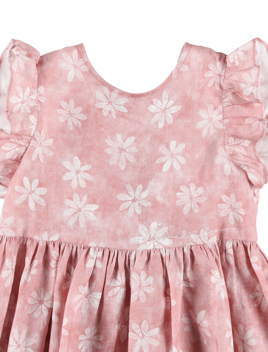 Kid - Floral linen dress - Spazio Pritelli