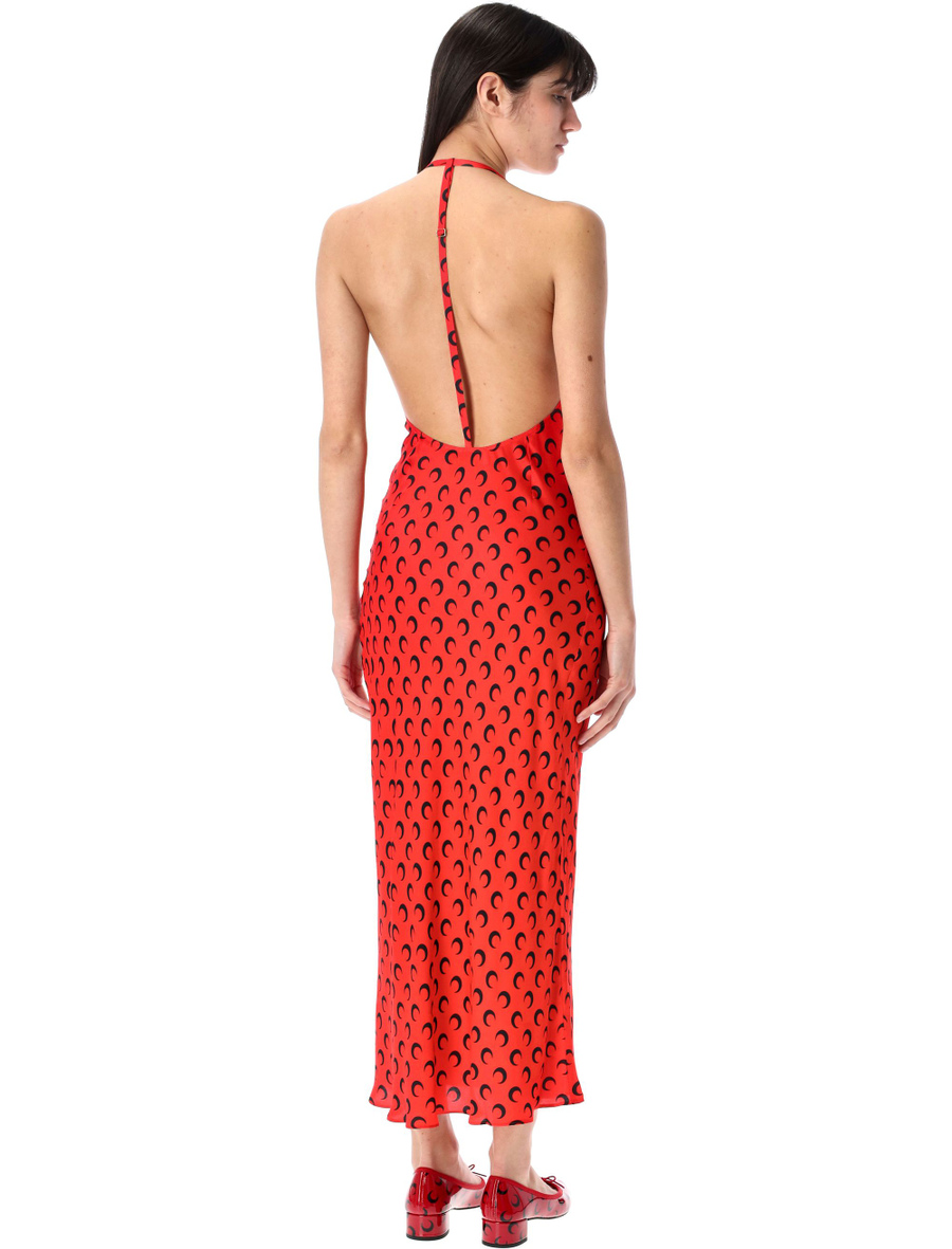 Moon satin long slip dress - Spazio Pritelli