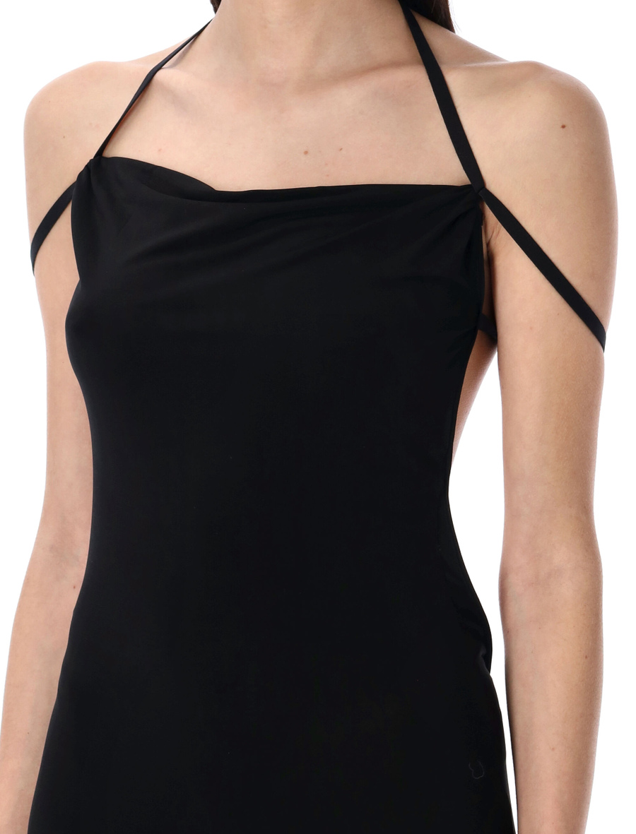 Draped jersey long dress - Spazio Pritelli